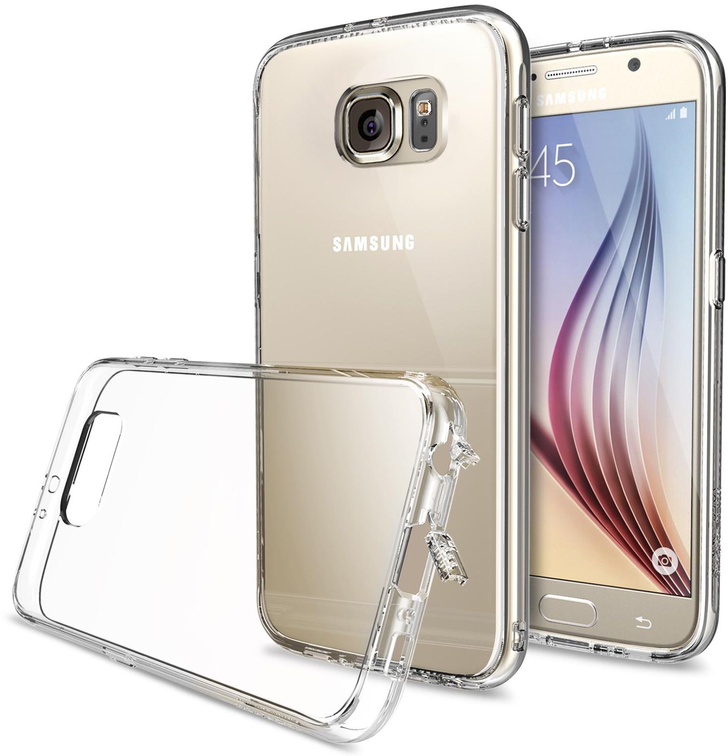 Rearth Ringke Slim Premium Dual Coated Hard Case Cover for SM-G920 Samsung Galaxy S6 Crystal View