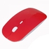 Slim Portable 2400DPI 4 Buttons Optical USB Wireless Gaming Mouse For PC Laptop Red