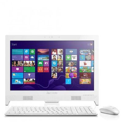 Lenovo C260 All-in-One Desktop Computer - Intel Celeron - 4GB RAM - 500GB HDD - 19.5" HD - Windows 8.1 - White