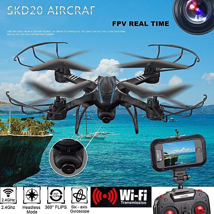 SKYC D20W WiFi FPV 2MP Camera 2.4GHz 4 Channel 6 Axis Gyro Quadcopter 3D Rollove 