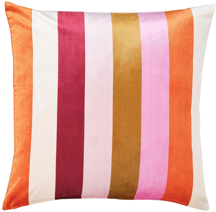 VATTENVÄN Cushion cover - pink/striped 50x50 cm