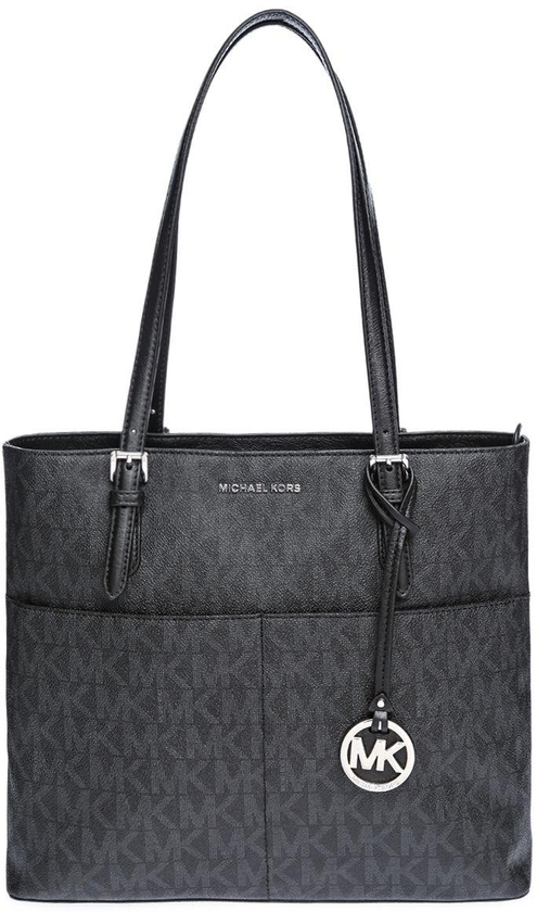Michael Kors PVC Bag For Women , Black - Tote Bags