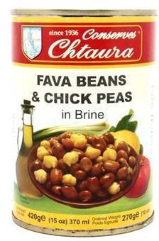 Chtaura Fava Beans & Chick Peas in Brine - 420 g
