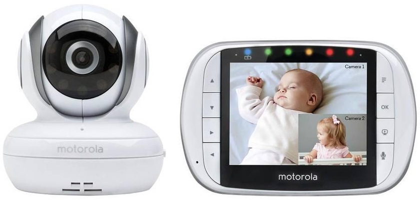 وحدة الفيديو الرقمية موتورولا (MBP36S) لمراقبة الطفل بشاشة الكريستال السائل LCD مقاس 3.5 بوصة