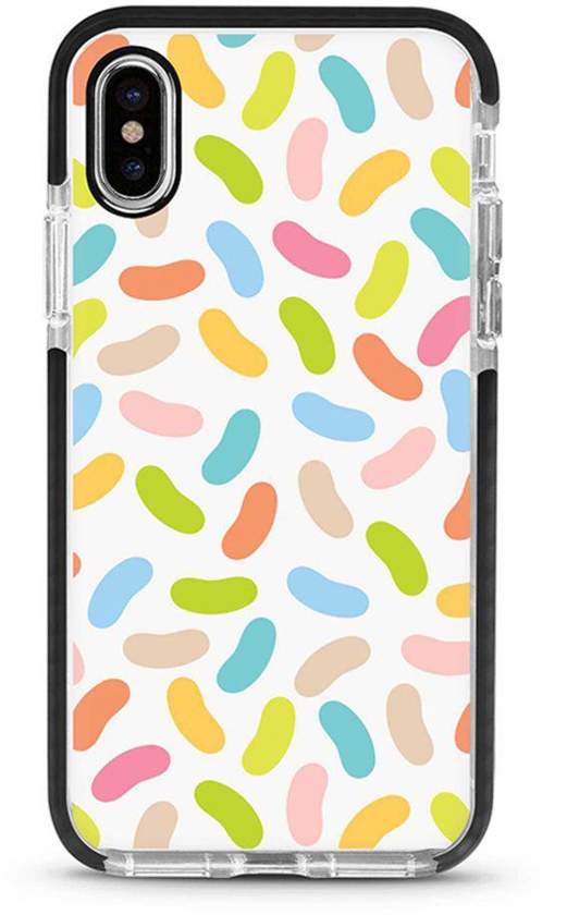 Protective Case Cover For Apple iPhone X/XS Jelly Beans Full Print