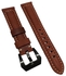 Genuine Leather Watch Bands - 20mm Hybrid Leather Watch Strap Compatible With Samsung Galaxy Watch 6 40mm Reto Camel