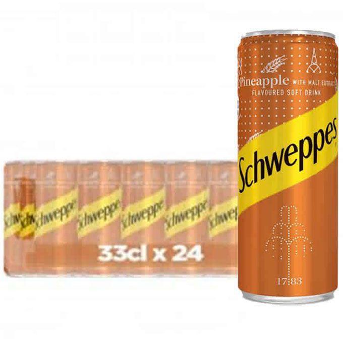 Schweppes Pineapple Can 33cl x24