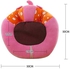 Toddler Chair for Learn to Sit Cartoon Plush Sofa Seat Baby Support Seat Soft Large Cushion Non Slip Body Back Pillows Suitable for 3-18 Months Baby,Pink