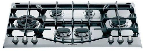 Ariston Built In Gas Hob, Stainless Steel, 6 Cooking Zones PH960