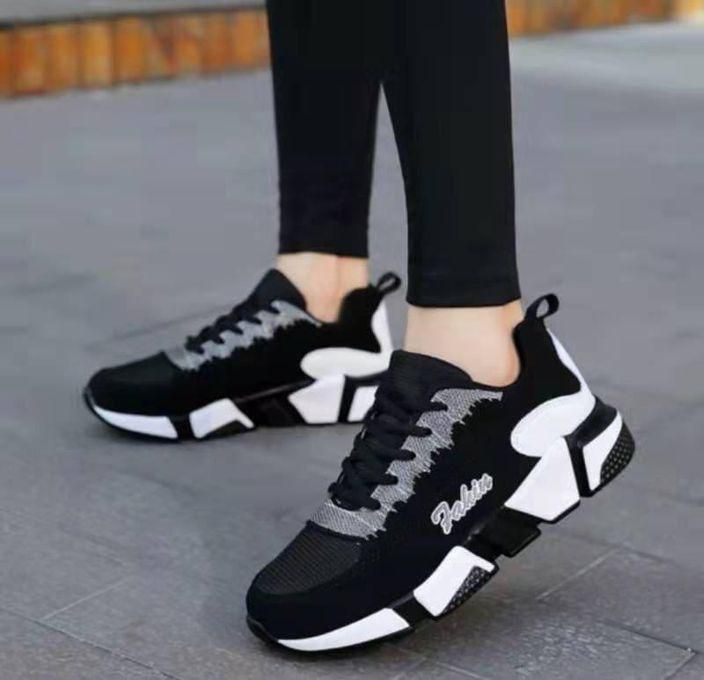 Fashion Women's Shoes Ladies Shoes Sports Shoes Rubber Shoes Sneakers Black