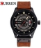 Curren 8301 Men Leather Wristwatch - Brown