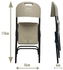 SunBoat Commerce كرسي قابل للطي محمول كريمى اللون ‎-‎‎عبوة من قطعتين