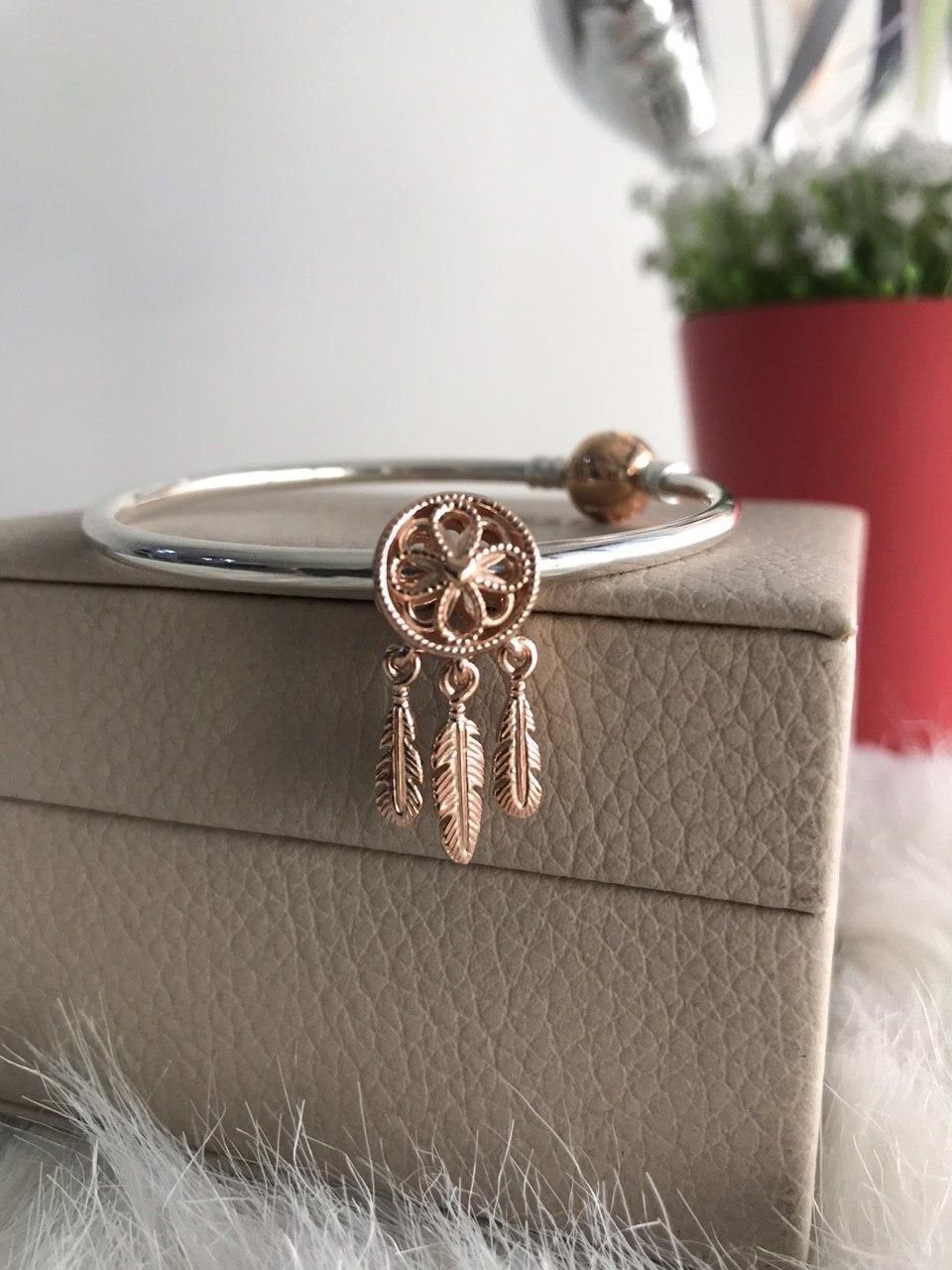 Freedomtoshop Rose spiritual dream catcher charm (As Pictures)