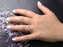 3Diamonds خاتم شكل اكس للنساء مطلي بالبلاتين عالية الجودة ومرصع بحجر الزركون - سيلفر