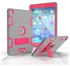 Protective Case Cover With Kickstand For Apple iPad Mini 4 7.9-Inch Grey/Red