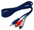 AUX Jack To 2 RCA Audio Cable (3.5mm) 3.5mm Jack to 2 RCA cable (TV cable) enables you to connect an MP3 player to any of your Hi-Fi audio, car stereo system with AUX-input jack. O