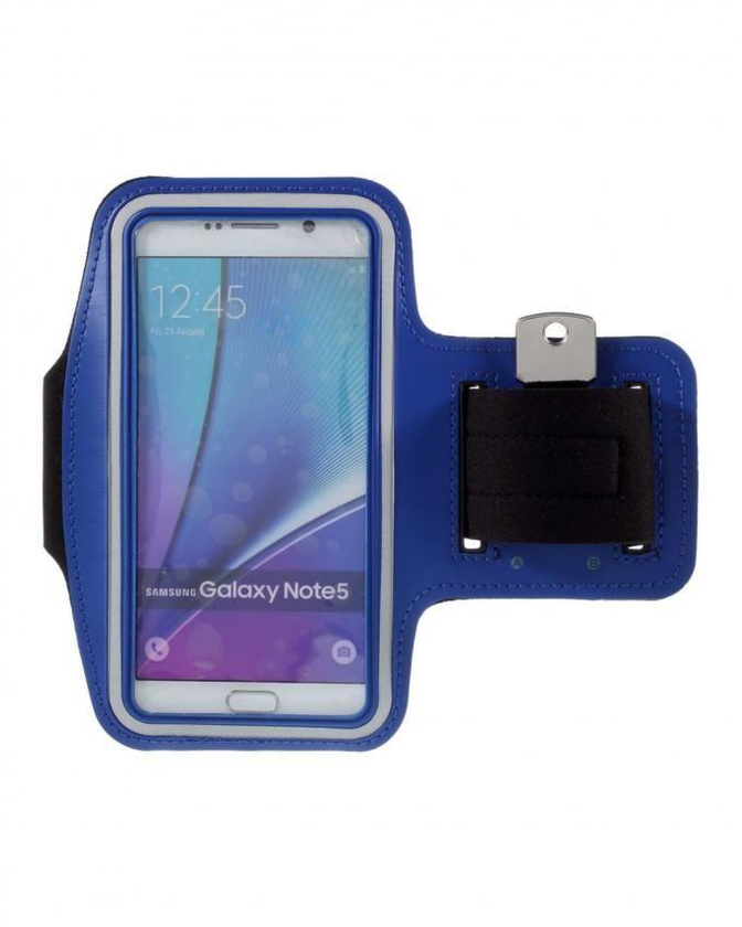 Generic Gym Running Sports Armband for Samsung Galaxy S7 edge/ S6 edge Plus / Note 5 N920 - Blue