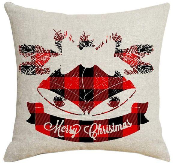 Generic Christmas Pillowcase Linen Pillow Cases for Sofa Car Gift