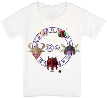The Anime Digimon Printed T-Shirt White/Purple/Red