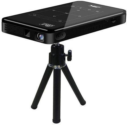Dlp Touch 4K Smart Android Mini Projector - Black