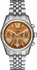 Michael Kors Lexington Women's Orange Dial Stainless Steel Band Chronograph Watch - MK6221