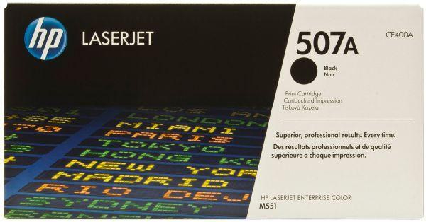 HP 507A LaserJet Toner Cartridge, Black [CE400A]