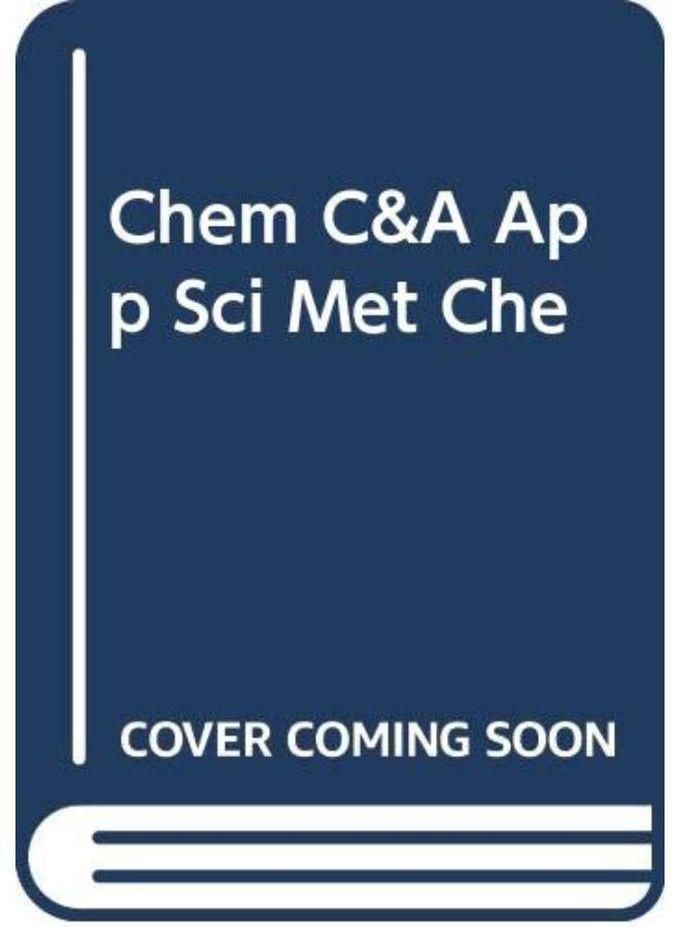 Mcgraw Hill Chemistry Concepts and Applications Applying Scientific Methods in Chemistry Ed 1