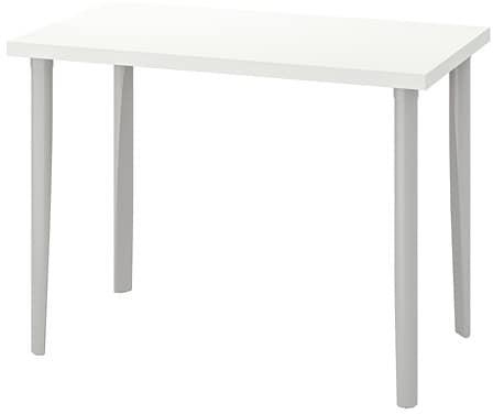 LINNMON / TORSKLINT Table, white, light grey