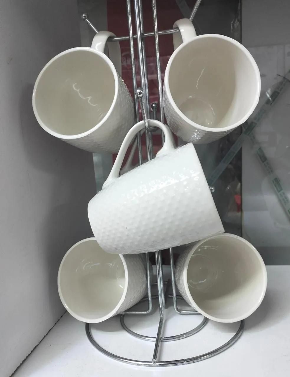 6pc White Tea/coffee cups