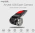 Anytek X28 Mini Car DVR Camera Full HD 1080P To Digital Video Recorder DVRs ADAS Camcorder G Sensor Dash Cam Wifi GPS Dashcam SAISUO(Black 16G)