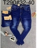 Trendy Men's Stock Relaxed Straight Fit Denim Jean-blue