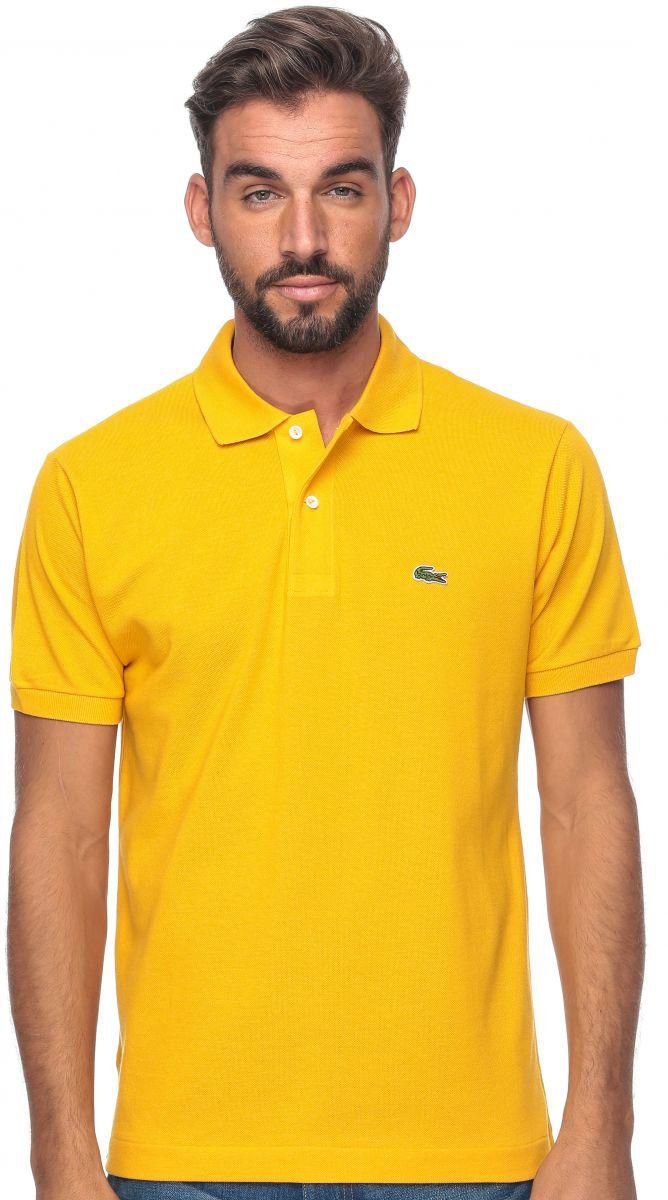 Lacoste L1212-NSG Polo Shirt for Men - M, Dark Yellow