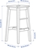 NILSOLLE Bar stool - birch 74 cm