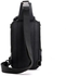 One Shoulder HAOSHUAI Bag-Unisex-Waterproof-with USB Port- Black