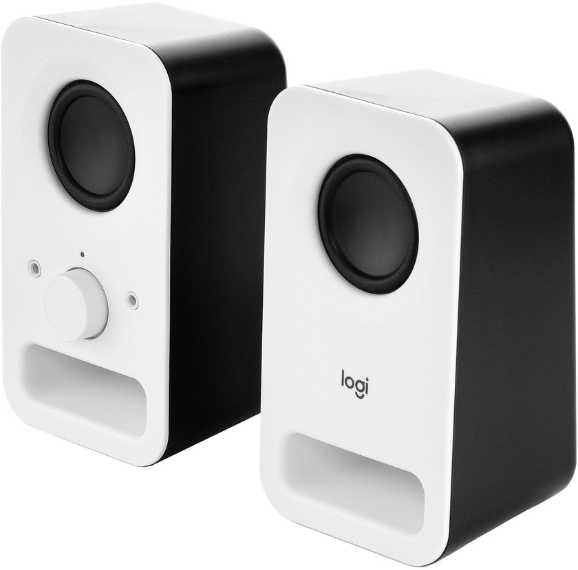 LOGITECH Stereo Speaker ,Multimedia Speakers, Headphone jack, 3.5MM Audio Input, White