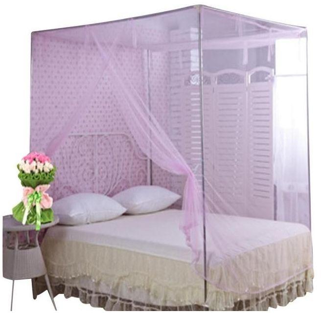 Neworldline Encryption Nets 1.5 M Bed Student Dormitory Mosquito Nets Party Pink- Pink