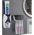Toothbrush Holder And Toothpaste Dispenser -Black