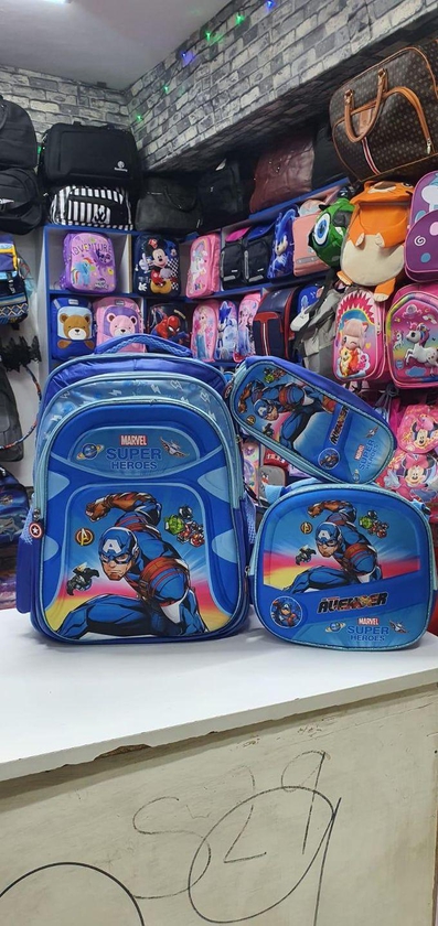 Fashion 3 IN 1 Cartoon themed Kids Back pack school bags