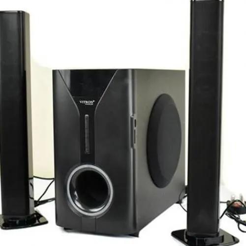 Vitron V527 2.1 CH Hometheatre Subwoofer System-BT/FM/USB It has a Built-in Powerful Amplifier This Bluetooth speaker comes with a Remote Control It has