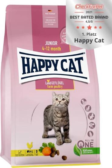 Happy Cat Dry Food Junior Land Geflugel (Poultry) 1.3kg