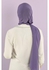 From Fatah Long Scarf Crepe Solid For Women (Light Purple Color)