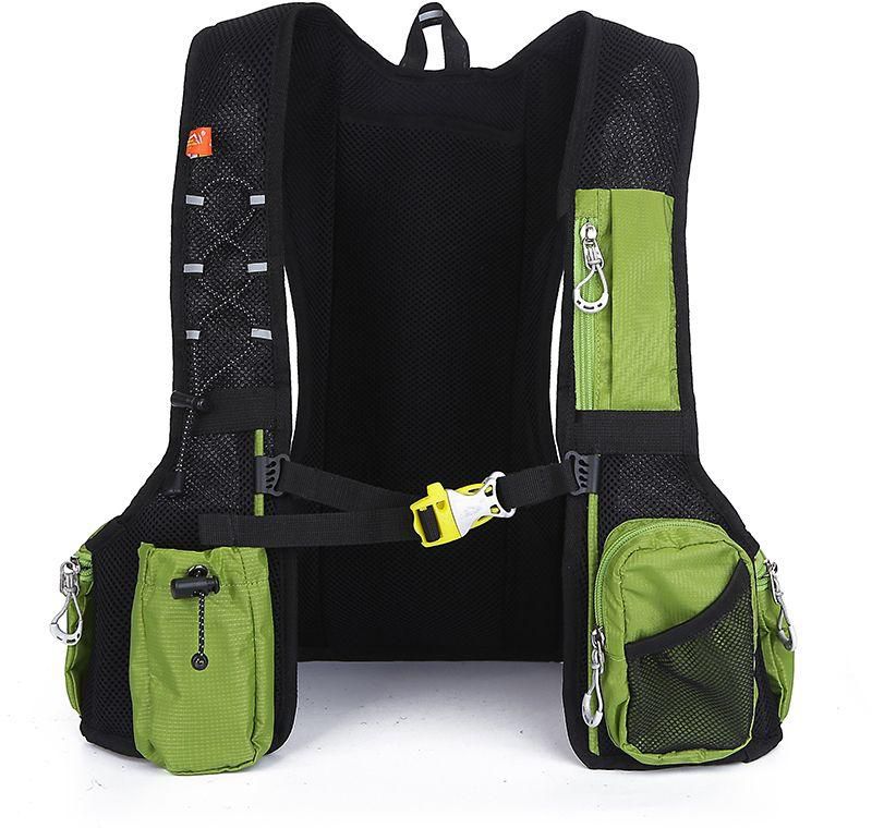 Local Lion Outdoor Backpack Vest Bag [508G-R] GREEN-RED