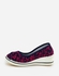 Genuine Girls Patterned Synthetic Shoes - Navy Blue & Fuchsia