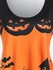 Halloween Pumpkin Castle Print Long Sleeves Tee - S | Us 8