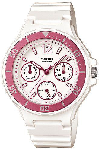Watch for Women by Casio , Analog , Chronograhp , Resin , White , LRW-250H-4A