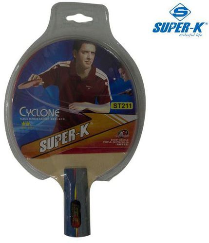 Super-K Table Tennis Bat Cyclone Short Handle