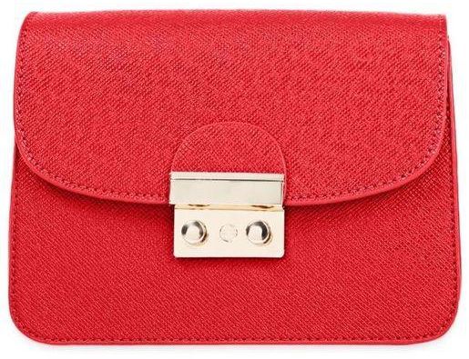 Fashion Women's Cross-grain Diagonal Packet Shoulder Messenger Handbag - Red