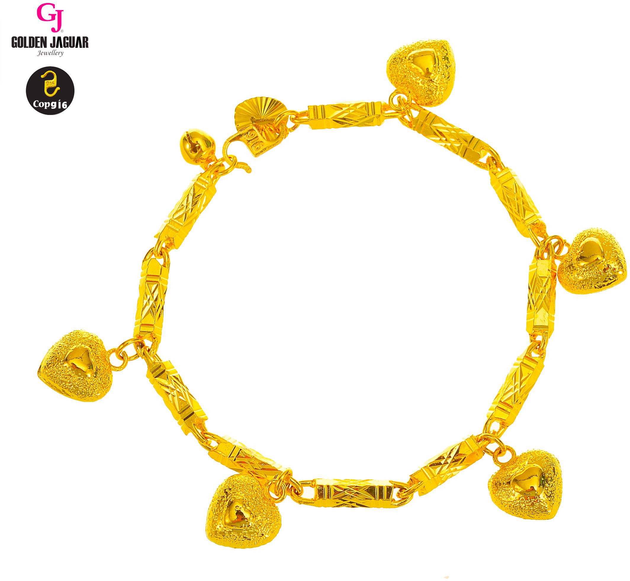 GJ Jewellery Emas Korea Bracelet Love Pasir 2460529-1LP