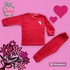 Al Wedad Girls Pajama Set Cotton- 220 - Red