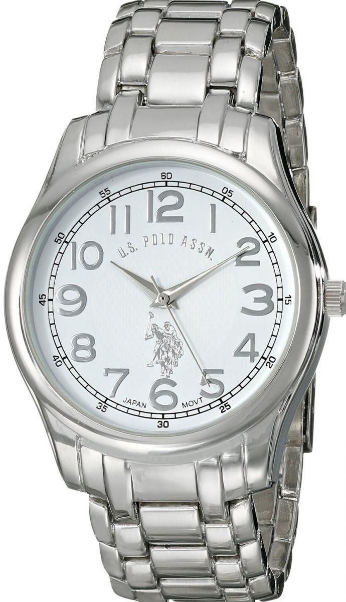 U.S. Polo Assn. Classic Men's White Dial Stainless Steel Band Watch - USC80306